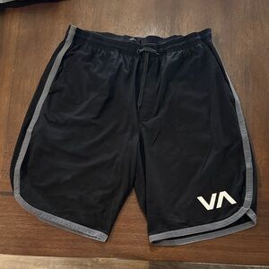 RVCA Men's XL Black Athletic Shorts